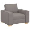 vidaXL Sofa Stuhl Taupe 100x78x84 cm Stoff