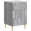 vidaXL Nachttisch Grau Sonoma 43 x 39,5 x 66,5 cm Holzwerkstoff