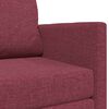 vidaXL Schlafsofa 110cm Weinrot Stoff