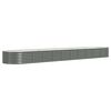 vidaXL Hochbeet Verzinkter Stahl 440x80x36 cm Grau