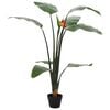 vidaXL K&uuml;nstliche Strelitzia-Pflanze Gr&uuml;n 70 x 18 x 155 cm