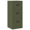 vidaXL Aktenschrank Olive Gr&uuml;n 44 x 50 x 106,5 cm Kaltgewalzter Stahl