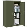 vidaXL Aufbewahrungsschrank 2 pcs Olive Gr&uuml;n 90 x 40 x 140 cm Stahl