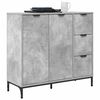 vidaXL Sideboard Beton Grau 89,5 x 33 x 82 cm Holzwerkstoff
