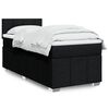 vidaXL Boxspringbett mit Matratze Schwarz 90x200 cm Stoff