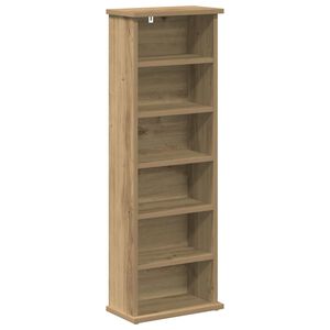 vidaXL CD Regal Artisan-Eiche 60 x 17 x 92 cm Holzwerkstoff