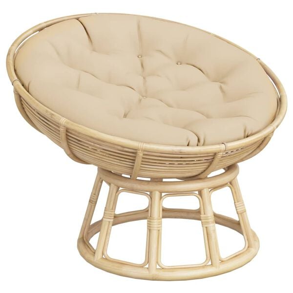 vidaXL Kissen Rund Beige &Oslash; 100x11 cm Oxford-Gewebe