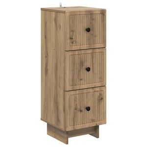 vidaXL Schubladenschrank 33 x 34,5 x 90 cm Holzwerkstoff Artisan-Eiche