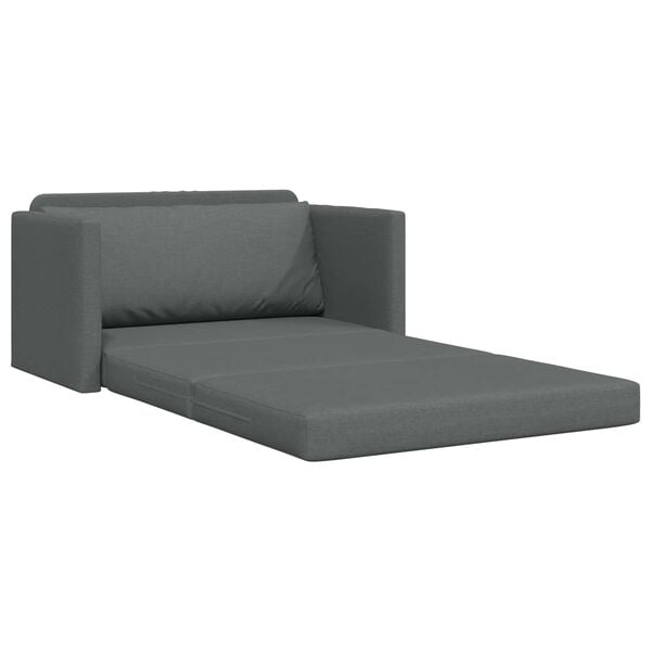 vidaXL Schlafsofa 110cm Dunkelgrau Stoff