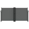 vidaXL Seitenmarkise Ausziehbar Anthrazit 120x1000 cm