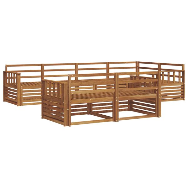 vidaXL Outdoor-Sofagarnitur 7 pcs Natur Massivholz Akazie