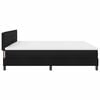 vidaXL Boxspringbett mit Matratze Schwarz 200 x 200 cm Stoff