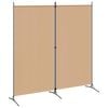 vidaXL 2-teiliger Raumteiler Beige 175 x 180 cm Stoff