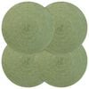vidaXL Jute-Untersetzer 4 Stk. Olivgr&uuml;n 100% Tossa-Jute