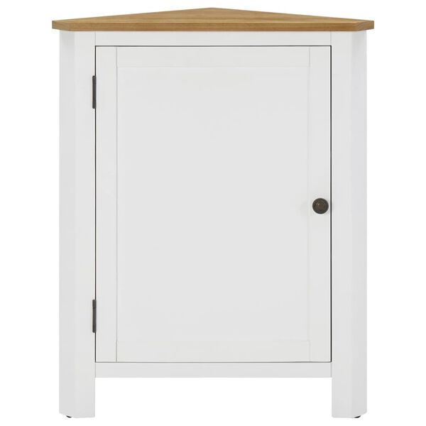 vidaXL Eckschrank 59x45x80 cm Massivholz Eiche