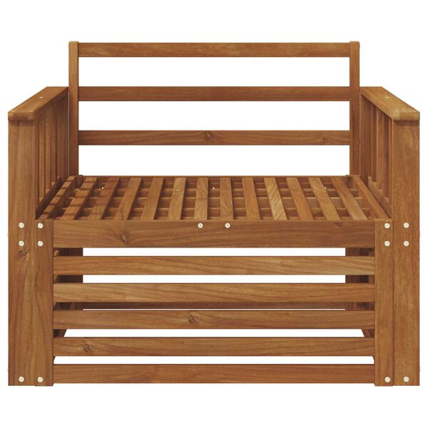 vidaXL 2 St&uuml;ck Sofa mit Armlehnen Massivholz Akazie Natur