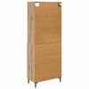 vidaXL Highboard Artisan-Eiche 69,5 x 34 x 180 cm Holzwerkstoff