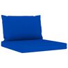 vidaXL 5-tlg. Garten-Lounge-Set mit Blauen Kissen