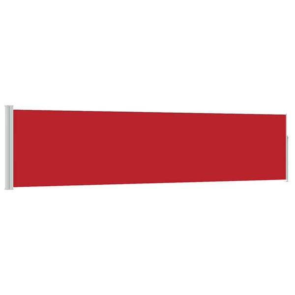 vidaXL Ausziehbare Seitenmarkise 120&times;500 cm Rot