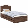 vidaXL Bettrahmen Braun Eichen-Optik 90 x 190 cm Ingenieurs Holz