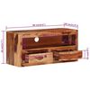 vidaXL TV-Schrank 88x30x40 cm Massivholz