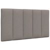 vidaXL Bett mit Matratze "Hanko" Taupe 80x200 cm Stoff