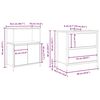 vidaXL Badezimmerm&ouml;bel Set 5 pcs Braun 76,5 x 35 x 95 cm Holzwerkstoff