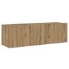 vidaXL 8-tlg. TV-Schrank-Set Wandmontage Artisan-Eiche Holzwerkstoff