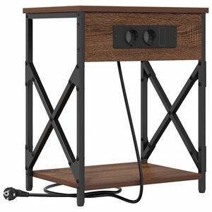 vidaXL Nachttisch Braun Eichen-Optik 41 x 31 x 51 cm Holzwerkstoff