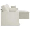 vidaXL Sofa Creme Gesamtabmessungen: 228 x 134 x 80 cm (B x T x H)