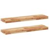 vidaXL Schweberegale 2 Stk. 100x20x4 cm Massivholz Akazie &Ouml;lbehandelt