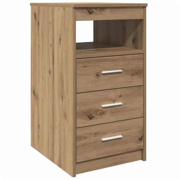 vidaXL Schubladenschrank Artisan-Eiche 40x50x76 cm Holzwerkstoff