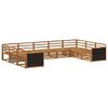 vidaXL Outdoor-Sofagarnitur 9 stk. Natur Massivholz Akazie