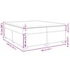 vidaXL Boxspringbett mit Matratze Dunkelblau 200x200 cm Samt