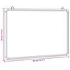 vidaXL Magnetisches Whiteboard 40x30x1,7 cm Aluminium
