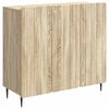 vidaXL Sideboard Sonoma-Eiche 89 x 34,5 x 82 cm Holzwerkstoff