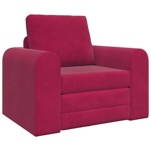 vidaXL Schlafsofa Weinrot 98 x 71 x 83 cm Samt