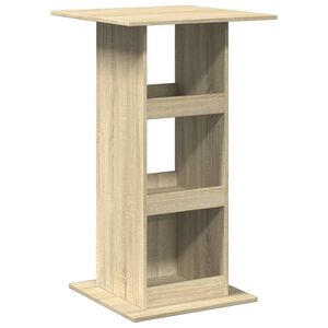vidaXL Bartisch mit Ablagen Sonoma-Eiche 60x60x102 cm Holzwerkstoff