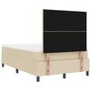 vidaXL Boxspringbett mit Matratze Creme 120 x 190 cm Stoff