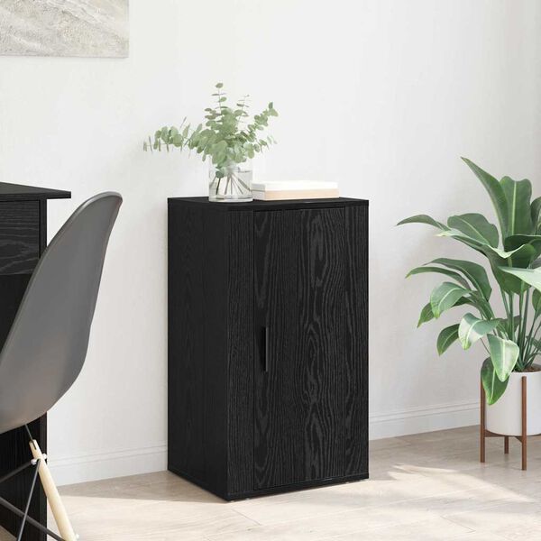 vidaXL Sideboard Schwarz Eichen-Optik 40 x 33 x 70 cm Holzwerkstoff