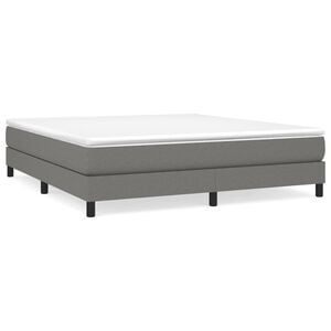 vidaXL Boxspringbettgestell Dunkelgrau 180x200 cm Stoff