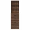 vidaXL Hochboard Braune Eiche 40 x 41 x 135 cm Holzwerkstoff