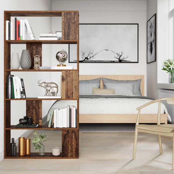 vidaXL B&uuml;cherregal Altholz 80 x 24 x 159 cm Holzwerkstoff
