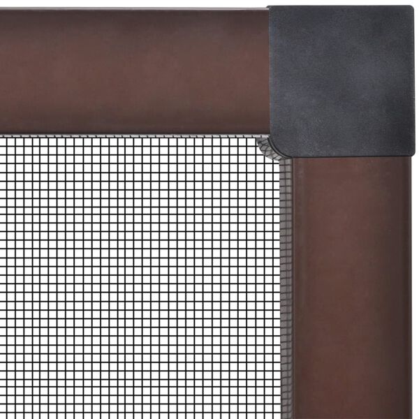 Insektengitter für Fenster 130 x 150 cm braun