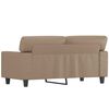 vidaXL 2-Sitzer-Sofa Cappuccino-Braun 120 cm Kunstleder