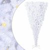 vidaXL K&uuml;nstlicher Weihnachtsbaum Wei&szlig; 240 cm PVC und Stahl