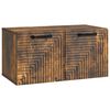vidaXL Wandmontierter TV-Schrank Ger&auml;ucherte Eiche 59,5 x 31 x 30 cm