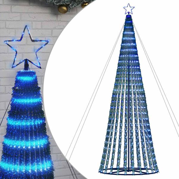 vidaXL LED Weihnachtsbaum 1028 LEDs Blau 403 cm
