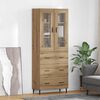 vidaXL Highboard mit Schubladen 2 pcs Artisan-Eiche Holzwerkstoff