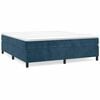 vidaXL Boxspringbettgestell Dunkelblau 200x200 cm Samt